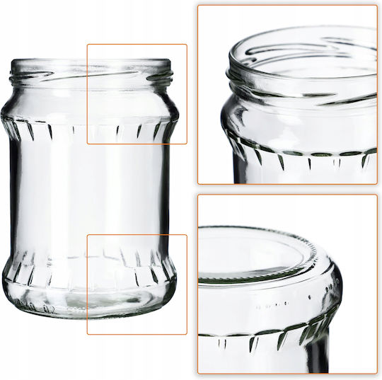 Kadax Βαζάκι Γυάλινο 500ml (8τμχ)