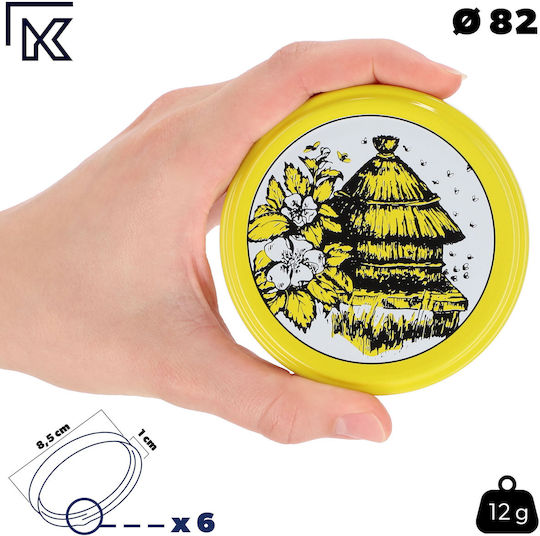 Kadax Gläser (Großhandel) Kadax Glas mit Deckel 580ml (8 Stück)