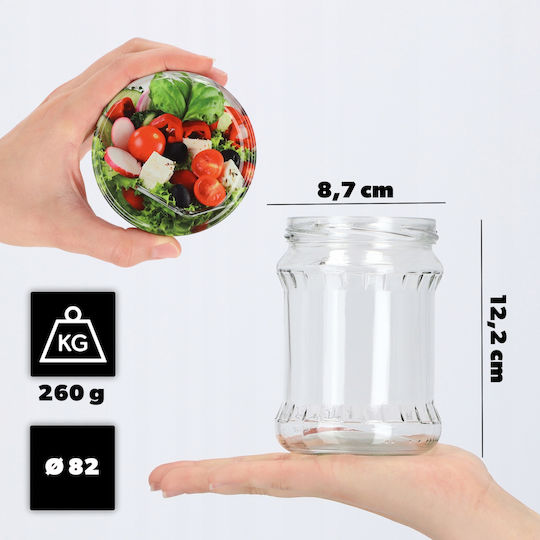Kadax Βαζάκι Γυάλινο 500ml (8τμχ)