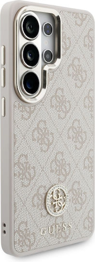Guess 4g Große Strass-Dreieckriemen Rückseite Umschlag Rückseite Silikon Kunststoff Rosa Galaxy S26 Ultra
