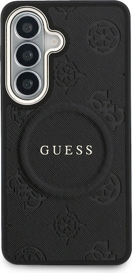 Guess Rückseitenhülle Kunststoff Leder Silikon Schwarz für Galaxy S26+