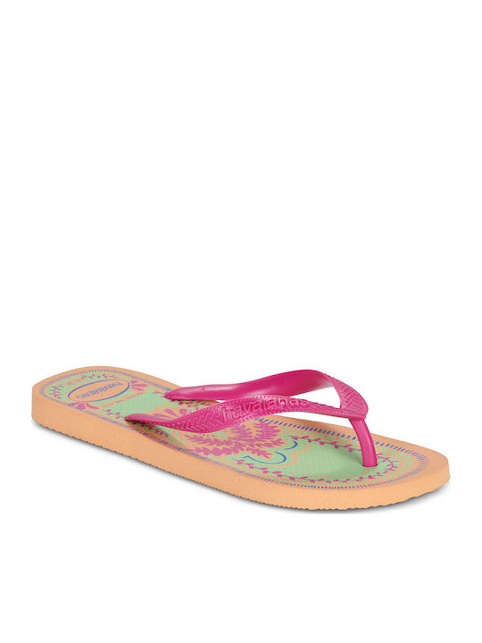 Top Summer Vibes Flip Flops Peach