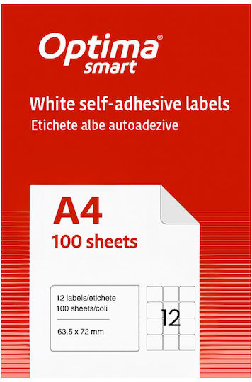 Optima Optima Selbstklebende Etikettenrollen 63.5x72mm