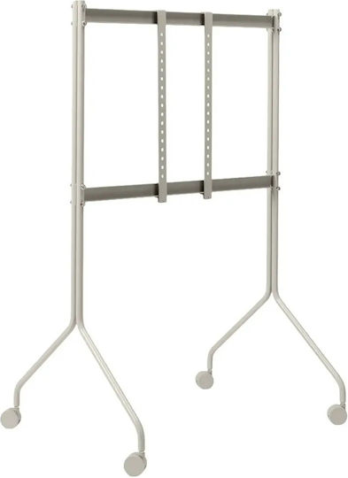 Suport TV cu Rotile Tip Pedestal Moon Rollin' Regular Crem