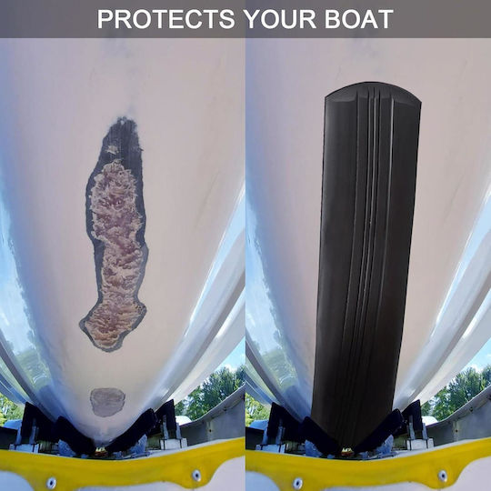 Bandă Protectoare 3m Chila Barcă – Onuvio Autocolantă Hdpe + Frp Protecție Chilă Fibra de Sticlă Unele Bărci din Aluminiu Instalare Diy Neagră