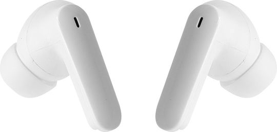 Boompods Echobuds ANC Bluetooth Handsfree Ακουστικά με Αντοχή στον Ιδρώτα και Θήκη Φόρτισης Λευκά