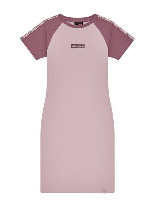 Tion Καλοκαιρινό Mini Αθλητικό Φόρεμα T-shirt Κοντομάνικο Ροζ