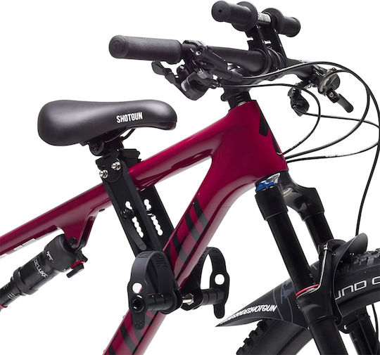 Kids Ride Shotgun Șa De Bicicletă Carbon Neagră
