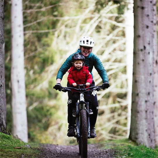 Kids Ride Shotgun Șa De Bicicletă Carbon Neagră