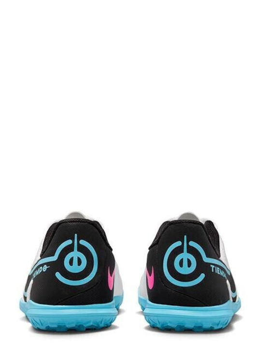 Tiempo Legend 9 TF Kids Soccer Cleats & Shoes Turf White Black Baltic Blue Pink Blast