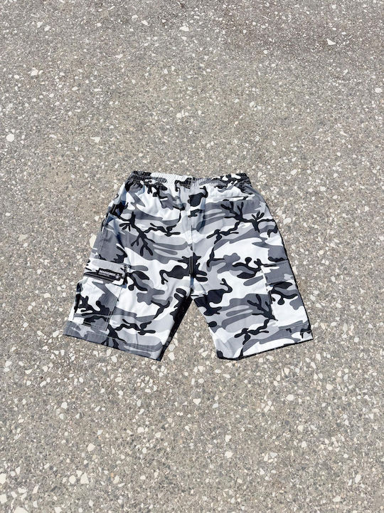 Herren-Cargoshorts Regular Fit Grau