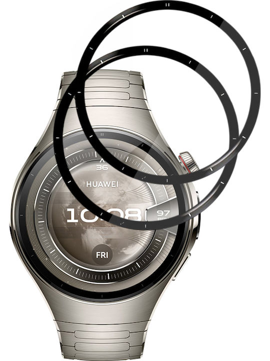 Techsuit Nano Flex Full Face Tempered Glass for Huawei Watch 5 46mm 2 Pieces
