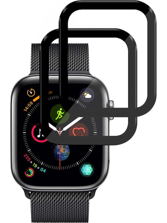 Techsuit Nano Flex Full Face Tempered Glass for Apple Watch 44mm 2 Pieces