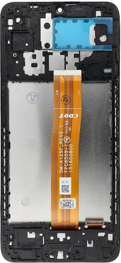 OG Οθόνη με Μηχανισμό Αφής και Πλαίσιο για Galaxy A12 Nacho (Μαύρο)