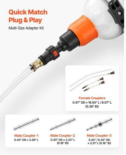Vevor 1.5 L Fluid Extractor Manual Automotive Fluid Pump Extractor Oil Syringe Long Hose Extension Tubes Easy Oil Change Suction Pump Lawn Mowers Cars Ships Golf Carts Motorcycles