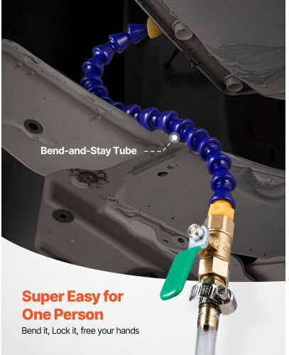 Vevor Transmission Fluid Pump 3 L Capacity Manual Fluid Transfer Pump 120 Cm Long Horse & Hdpe Tank Transmission Oil Pump Ptfe Tape Manual Automotive Oil Filling System