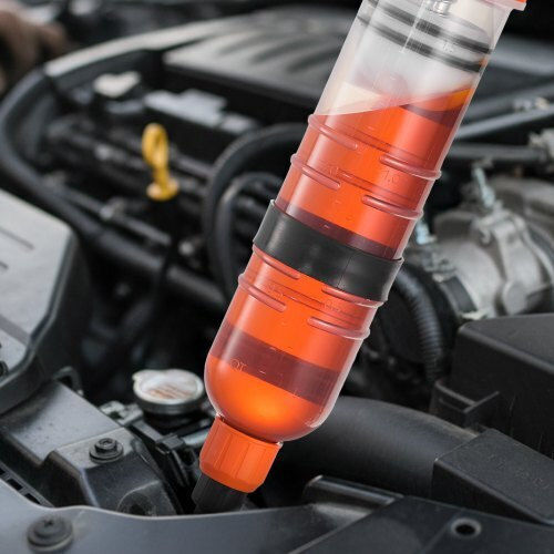 Vevor 1.5 L Fluid Extractor Manual Automotive Fluid Pump Extractor Oil Syringe Long Hose Extension Tubes Easy Oil Change Suction Pump Lawn Mowers Cars Ships Golf Carts Motorcycles