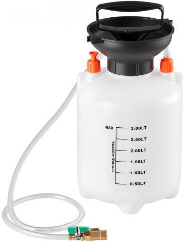 Vevor Transmission Fluid Pump 3 L Capacity Manual Fluid Transfer Pump 120 Cm Long Horse & Hdpe Tank Transmission Oil Pump Ptfe Tape Manual Automotive Oil Filling System