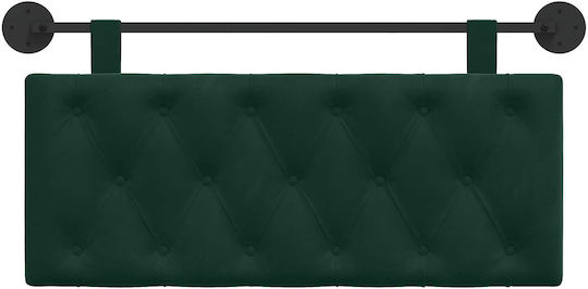 vidaXL Fabric Bed Headboard Cushion Green 110x55cm