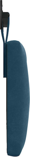 vidaXL Fabric Bed Headboard Cushion Blue 130x55cm