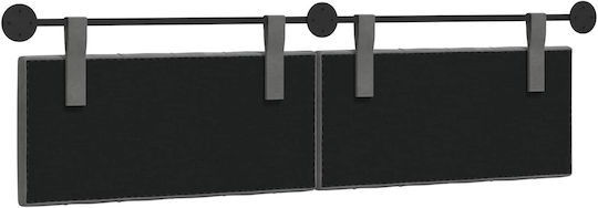 vidaXL Fabric Bed Headboard Cushion Gray 170x55cm