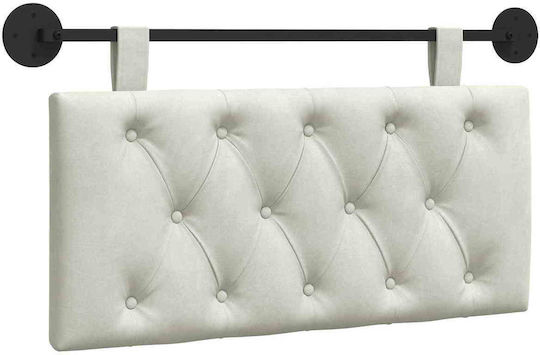 vidaXL Fabric Bed Headboard Cushion Beige 90x55cm