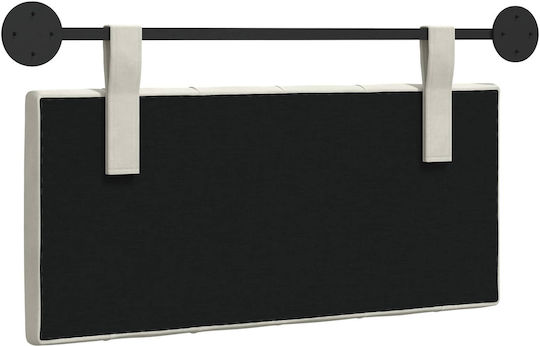 vidaXL Fabric Bed Headboard Cushion Beige 100x55cm