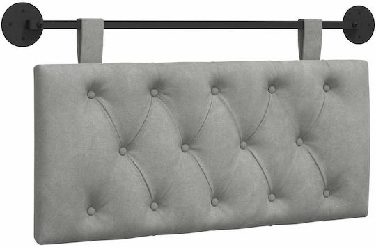 vidaXL Fabric Bed Headboard Cushion Gray 90x55cm