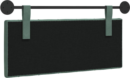 vidaXL Fabric Bed Headboard Cushion Green 110x55cm