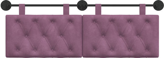 vidaXL Fabric Purple Bed Headboard Cushion 150x55cm