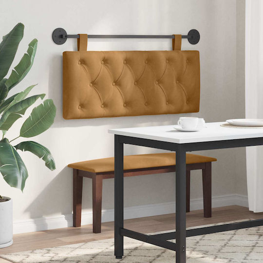 vidaXL Fabric Bed Headboard Cushion Brown 110x55cm