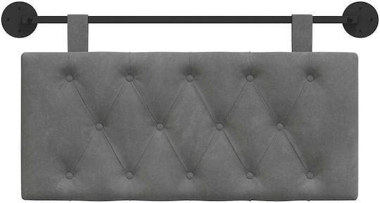 vidaXL Fabric Bed Headboard Cushion Gray 100x55cm