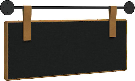 vidaXL Fabric Bed Headboard Cushion Brown 110x55cm
