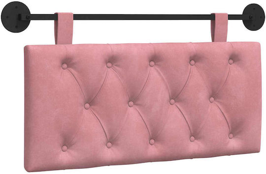 vidaXL Fabric Pink Bed Headboard Pillow 90x55cm
