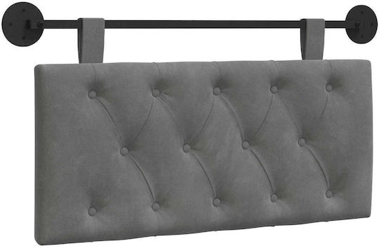 vidaXL Μαξιλάρι για Κεφαλαρι Υφασμάτινο Γκρι 90x55cm