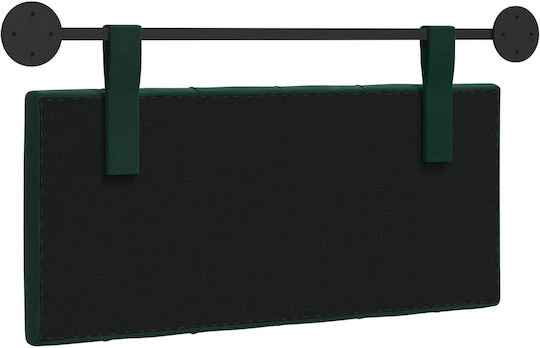 vidaXL Fabric Bed Headboard Cushion Green 100x55cm