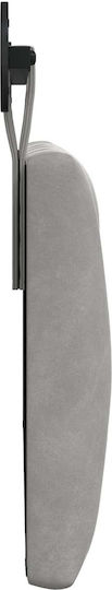 vidaXL Fabric Gray Bed Headboard Pillow 110x55cm