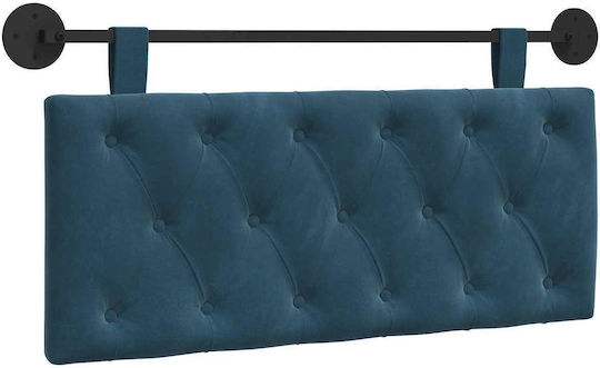 vidaXL Fabric Blue Bed Headboard Pillow 110x55cm