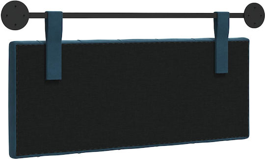 vidaXL Fabric Blue Bed Headboard Pillow 110x55cm