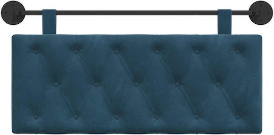 vidaXL Fabric Blue Bed Headboard Pillow 110x55cm