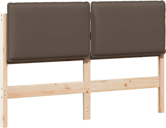 vidaXL Tăblie De Pat Din Lemn Maro 155.5x84.5cm