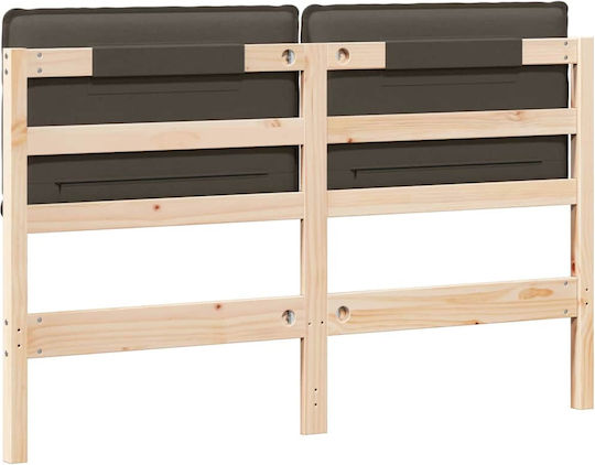 vidaXL Tăblie De Pat Din Lemn Maro 155.5x84.5cm