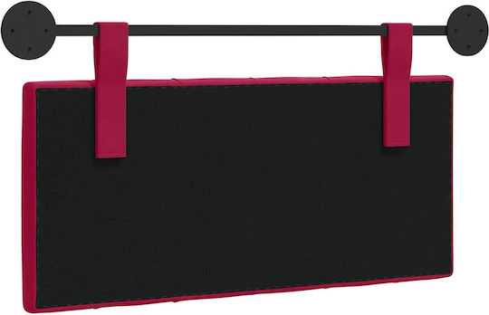 vidaXL Fabric Bed Headboard Cushion Red 90x55cm