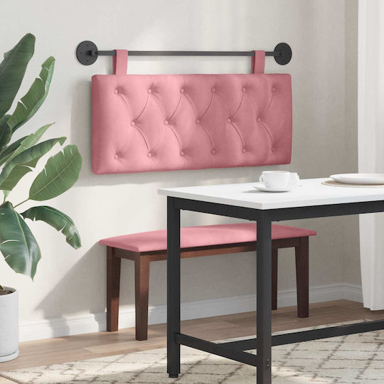 vidaXL Fabric Pink Bed Headboard Cushion 110x55cm
