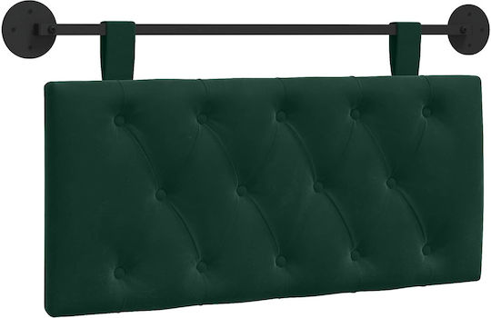 vidaXL Fabric Bed Headboard Cushion Green 90x55cm