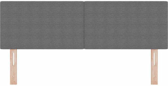 vidaXL Fabric Bed Headboard Gray 160x5x88cm