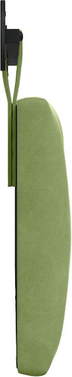 vidaXL Fabric Bed Headboard Pillow Green 150x55cm