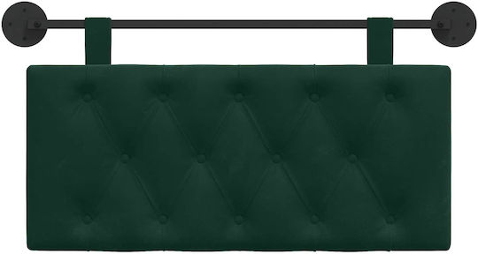 vidaXL Fabric Bed Headboard Cushion Green 90x55cm