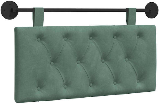 vidaXL Fabric Bed Headboard Cushion Green 100x55cm