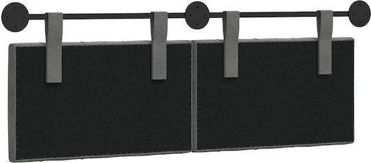 vidaXL Μαξιλάρι για Κεφαλαρι Υφασμάτινο Γκρι 150x55cm
